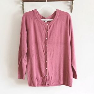 Carolyn Taylor Pink Pearl Cardigan